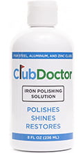 Bottle of Club Doctor Golf club polish